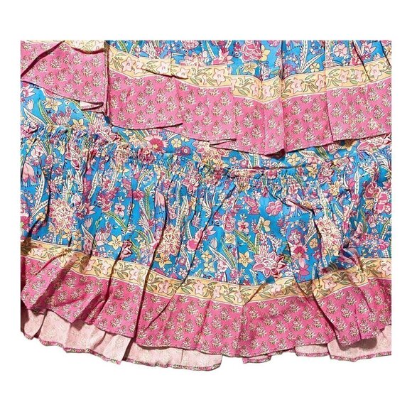 NWT Anthropologie  Tiered Midi Floral Print Skirt, 1X - Picture 6 of 14